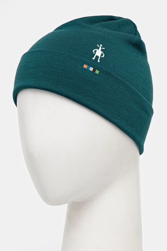 Oboustranná čepice Smartwool Thermal Merino Reversible SW0SW956 tyrkysová AW25