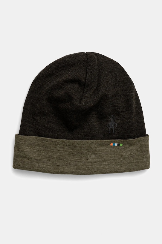 Smartwool czapka dwustronna Thermal Merino Reversible zielony SW0SW956