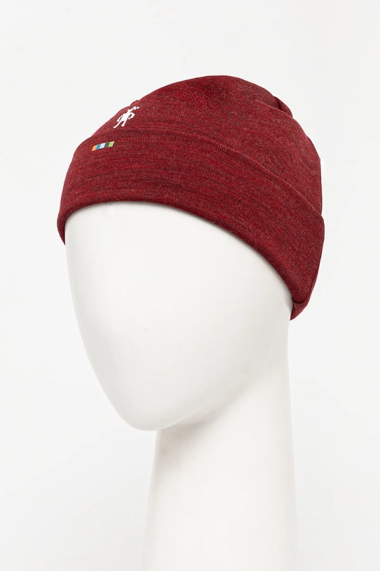 Oboustranná čepice Smartwool Thermal Merino Reversible SW0SW956 burgundské AW24