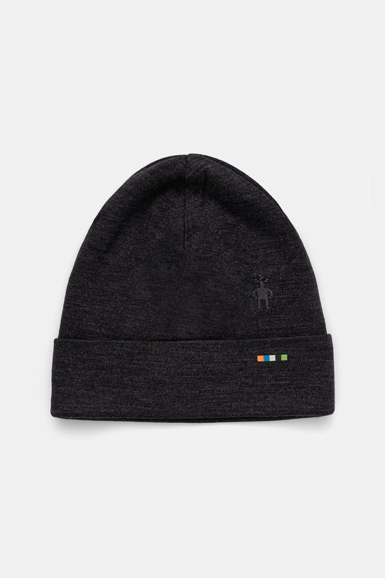Smartwool beanie cu două fețe Thermal Merino Reversible cu modele gri SW0SW956