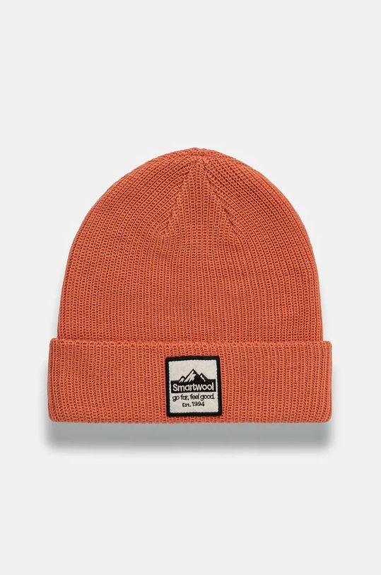 Smartwool czapka wełniana wełna pomarańczowy SW011493