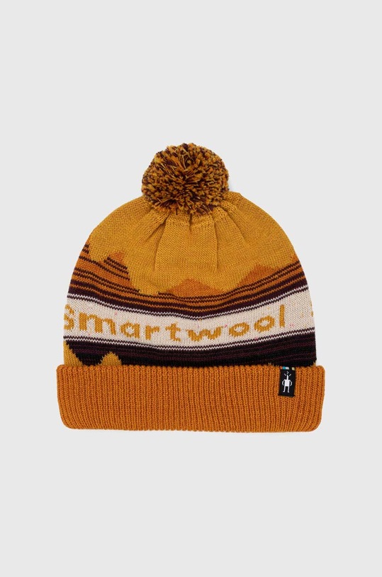 Čepice z vlněné směsi Smartwool s příměsí vlny oranžová SW018125