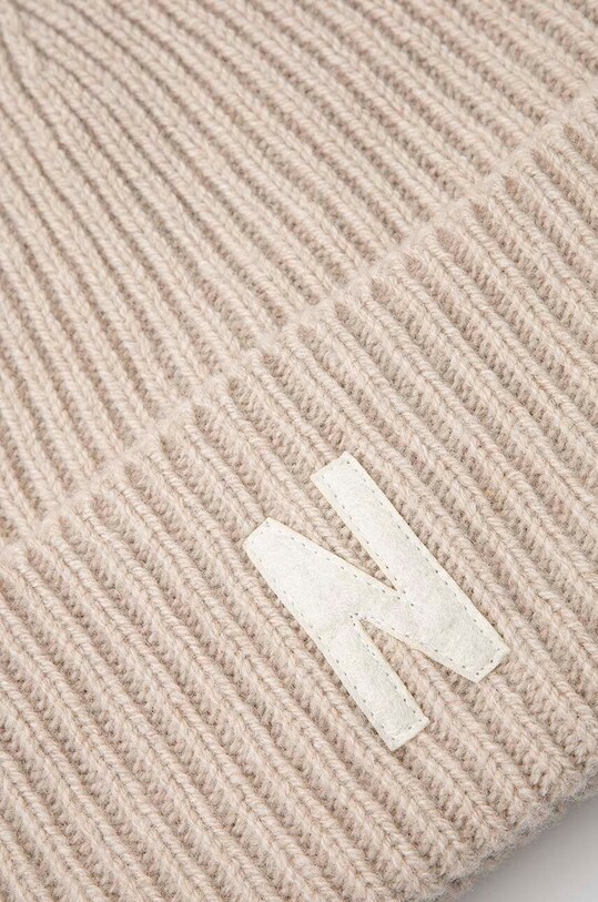 Accessories Norse Projects wool beanie Merino Lambswool Rib N Logo Beanie N95.0953.2064 beige