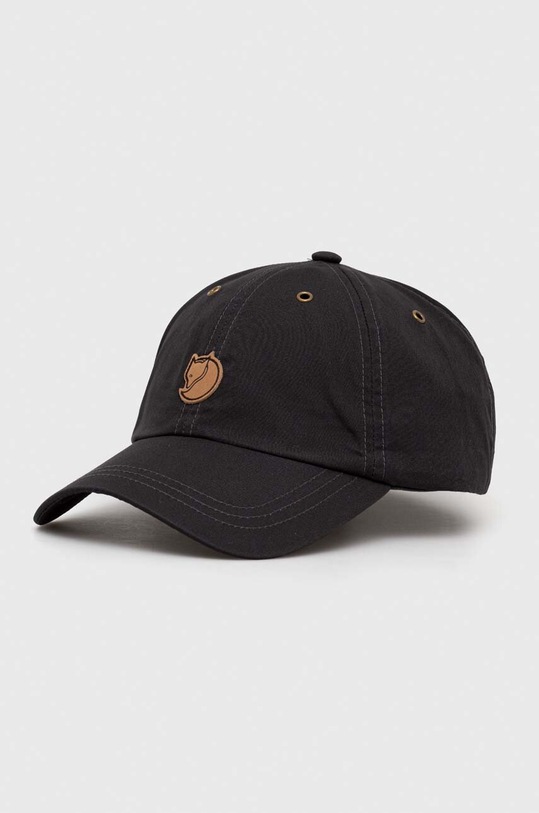 Fjallraven czapka z daszkiem Vidda aplikacja czarny F77357