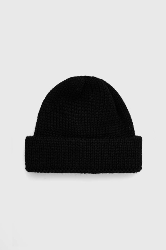 Universal Works wool beanie Short Watch Cap melange black 29351