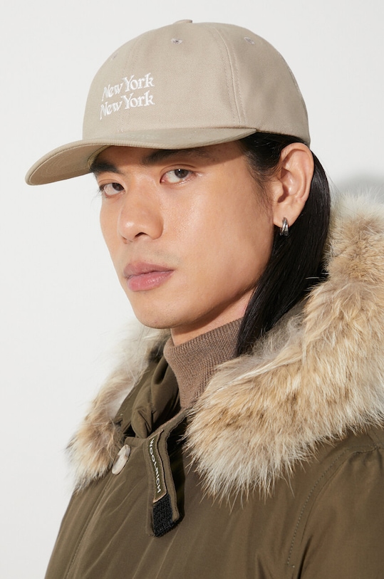 Corridor șapcă de baseball din bumbac NY NY Cap HT0089.K bej