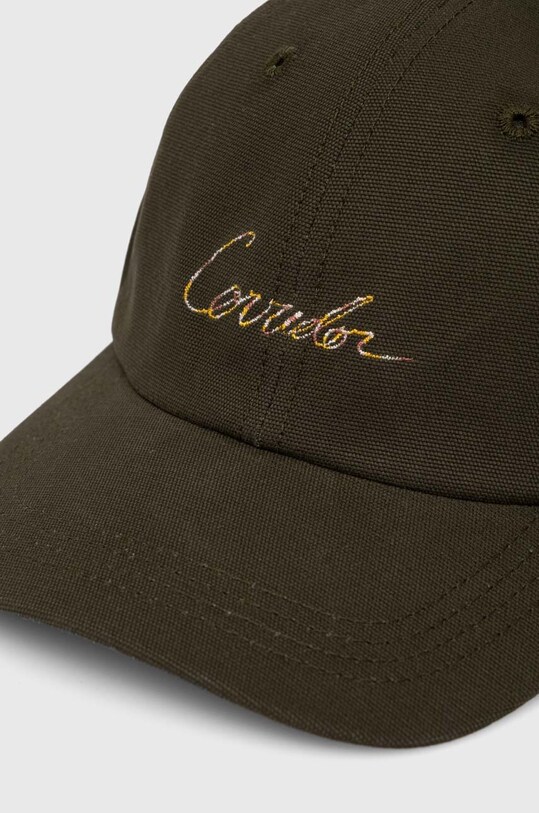 Accesorii Corridor șapcă de baseball din bumbac Corridor Script Cap HT0096 verde