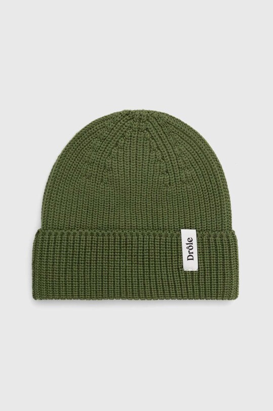 Drôle de Monsieur czapka wełniana Le Bonnet Drôle gruba zielony C.BN100.WO007.KK