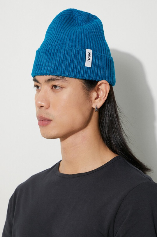 Drôle de Monsieur wool beanie Le Bonnet Drôle blue C.BN100.WO007.BED
