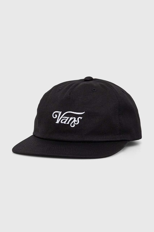 Vans șapcă de baseball din bumbac bumbac negru VN000EYZBLK1