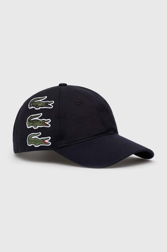 Lacoste cotton baseball cap Planet friendly navy RK3523