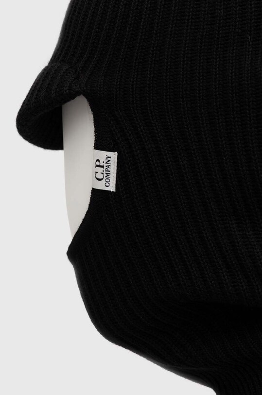 Вълнена балаклава C.P. Company Ski Mask 15CMAC269A005509A черен AW23