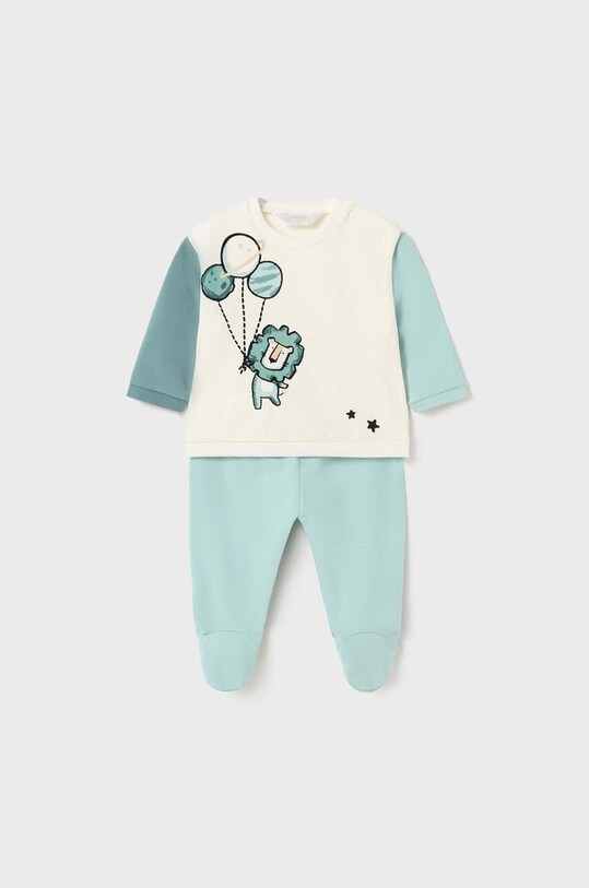 Mayoral Newborn komplet niemowlęcy Gift box z elastanem niebieski 2511.1D.Newborn.9BYX