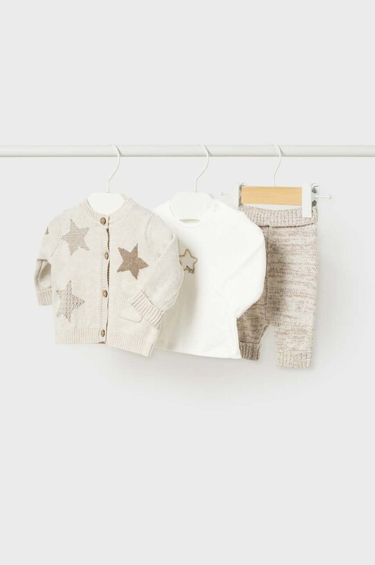 Mayoral Newborn komplet niemowlęcy Gift box 2513.1E.Newborn.9BYX beżowy AW23