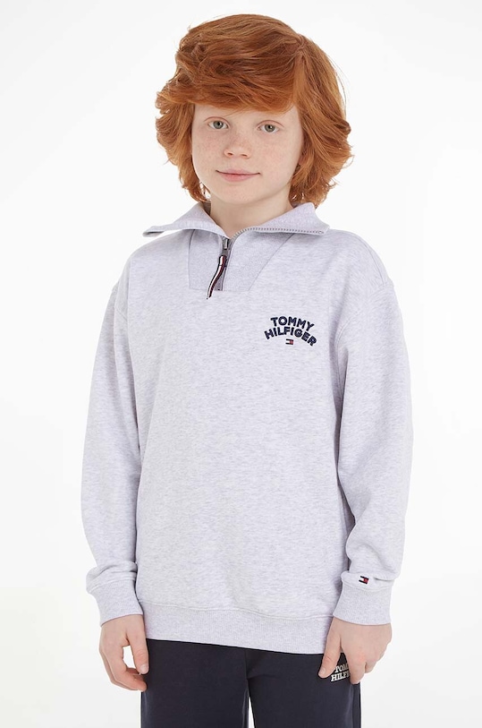 Παιδική φόρμα Tommy Hilfiger πλεκτό ύφασμα γκρί KB0KB08491.128.176.9BYX