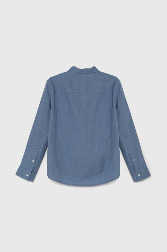 Παιδικό βαμβακερό πουκάμισο Abercrombie & Fitch KI225.4022 μπλε SS24