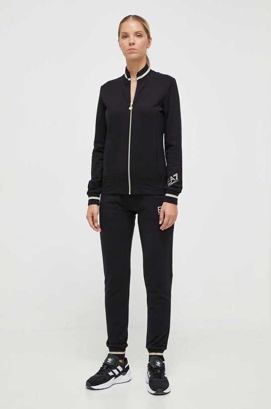 Komplet EA7 Emporio Armani pletenina čierna 6RTV51.TJPLZ