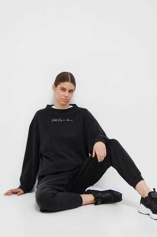 Tepláková súprava EA7 Emporio Armani pletenina čierna 6RTV52.TJDCZ