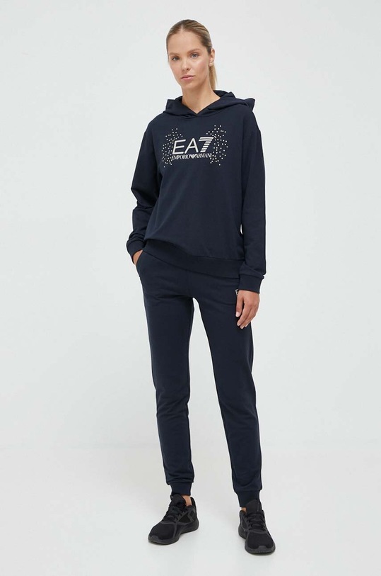 Спортивний костюм EA7 Emporio Armani аплікація темно-синій 6RTV60.TJEAZ