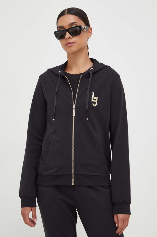 Liu Jo tuta da ginnastica applique nero TF3095.F0702