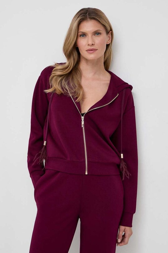 Odzież Twinset dres 232LL2GEE bordowy