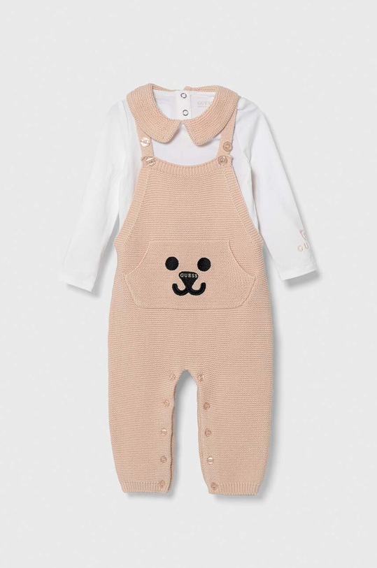 Guess komplet niemowlęcy dzianina różowy S3YG03.J1311.9BYX
