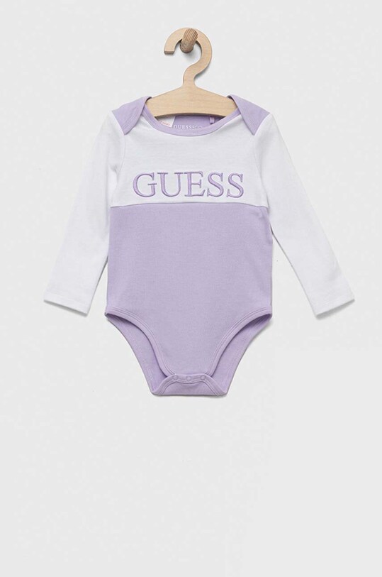 Pamučlni komplet za bebe Guess H3YW19.KA6W4.G.9BYX ljubičasta AW23