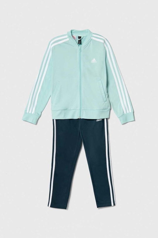 adidas dres dziecięcy dzianina turkusowy IM0283
