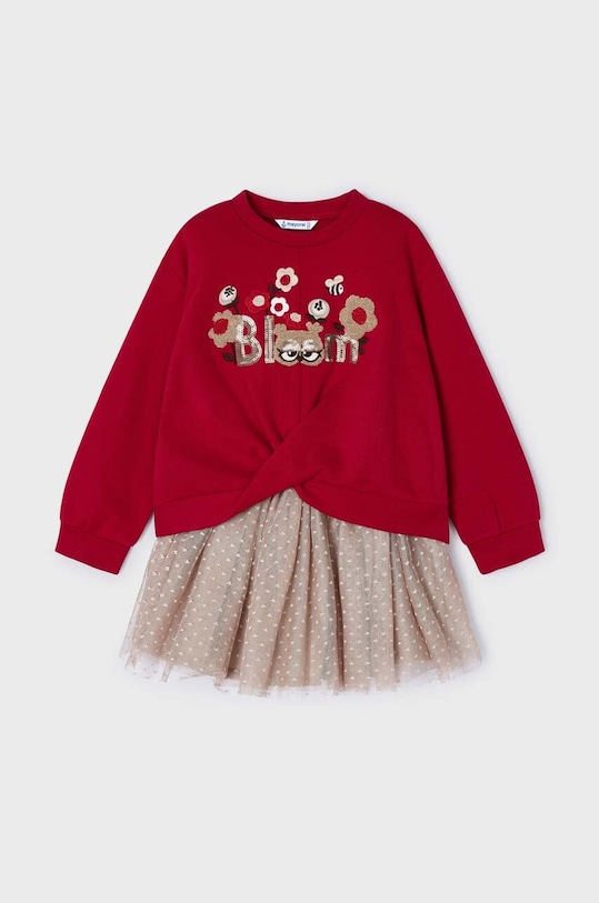 Mayoral komplet dziecięcy dzianina czerwony 4936.6J.Mini.9BYX