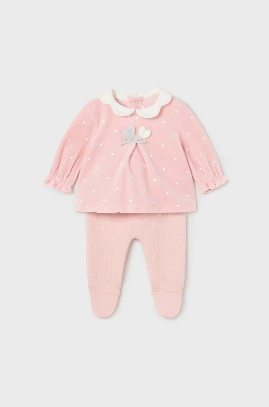Mayoral Newborn komplet niemowlęcy Gift box wzorzyste różowy 2502.2B.Newborn.9BYX