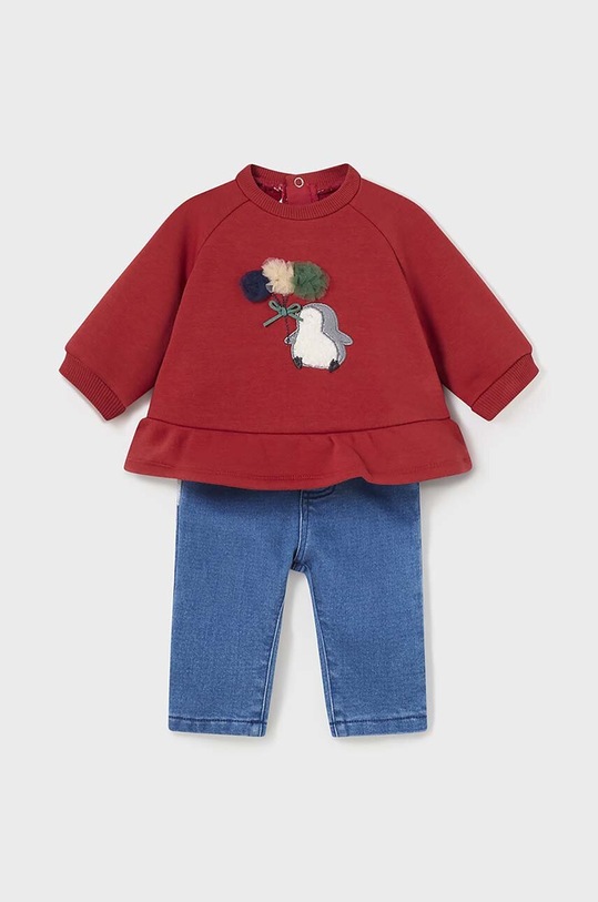 Mayoral Newborn komplet niemowlęcy wzorzyste czerwony 2598.2T.Newborn.9BYX