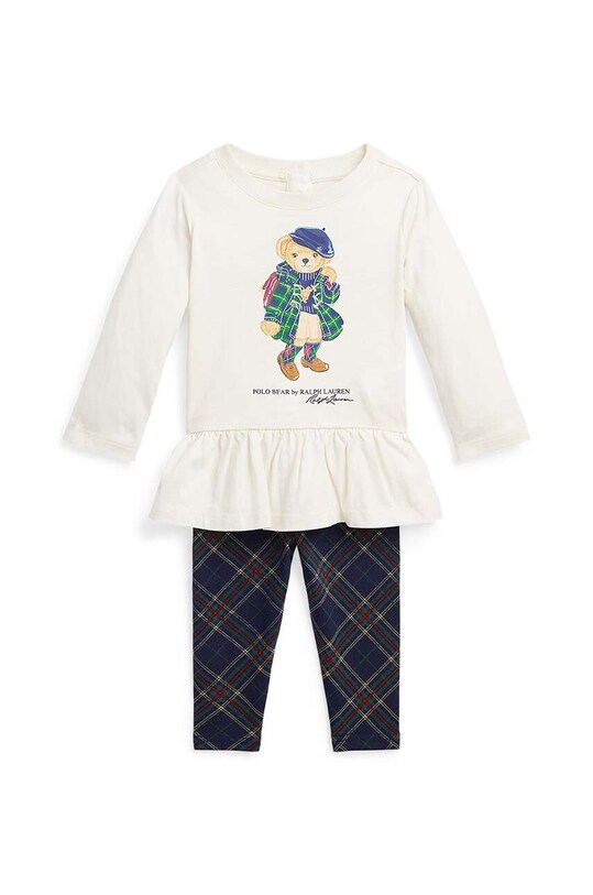 Σετ μωρού Polo Ralph Lauren πλεκτό ύφασμα μπεζ 310919163001