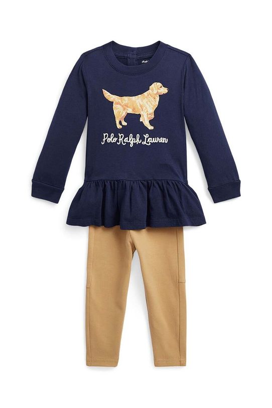 Komplet za bebe Polo Ralph Lauren pletivo mornarsko plava 310919164001
