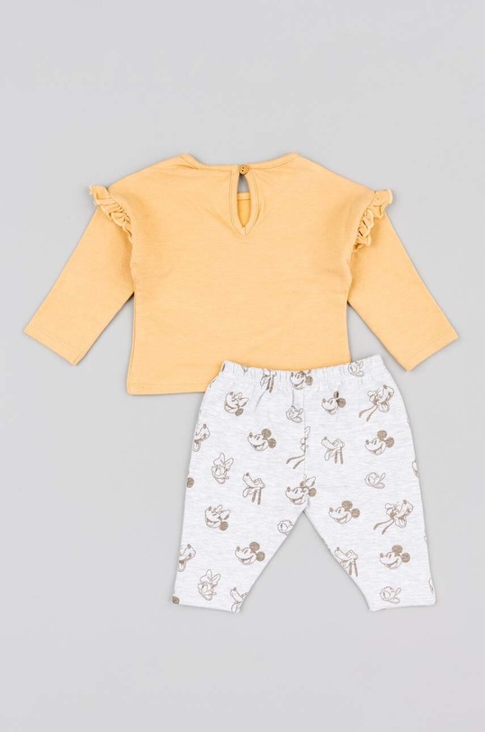 zippy komplet bawełniany niemowlęcy 3105609101 żółty AW23