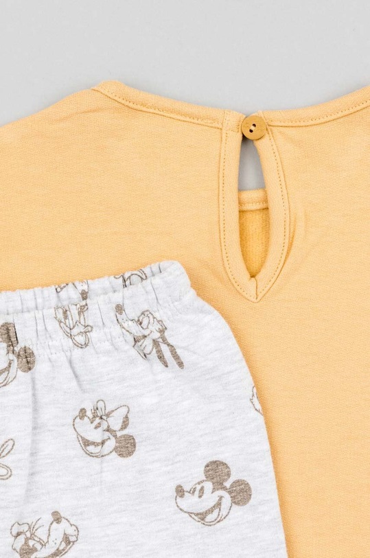 zippy komplet bawełniany niemowlęcy żółty 3105609101