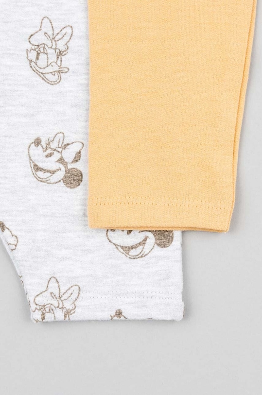 zippy komplet bawełniany niemowlęcy 3105609101 żółty