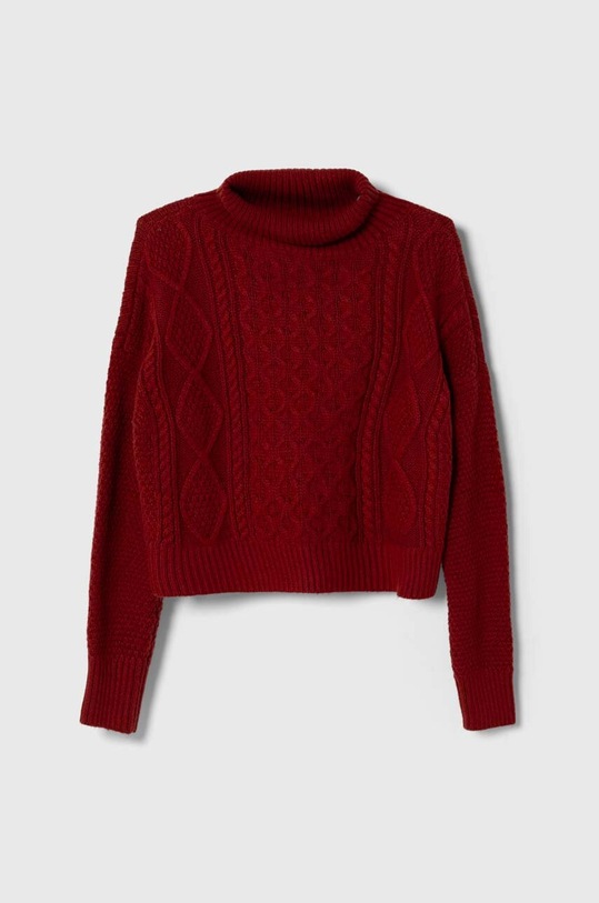 Abercrombie & Fitch sweter dziecięcy pozostałe bordowy KI250.3074