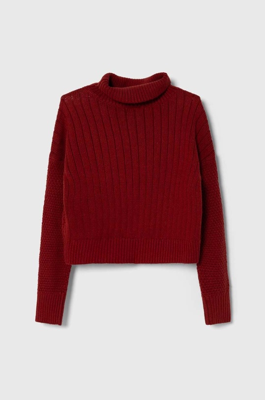 Abercrombie & Fitch sweter dziecięcy KI250.3074 bordowy AW23