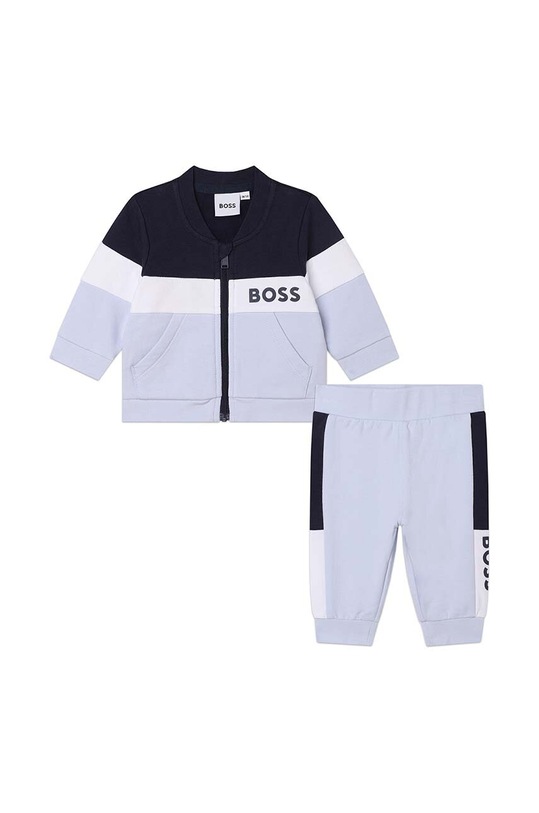 BOSS komplet dziecięcy wzorzyste niebieski J98429