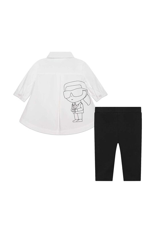 Karl Lagerfeld komplet bawełniany niemowlęcy Z98142.71.81 czarny AW23