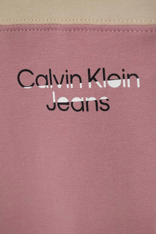 Дитячий спортивний костюм Calvin Klein Jeans рожевий IN0IN00088.9BYX