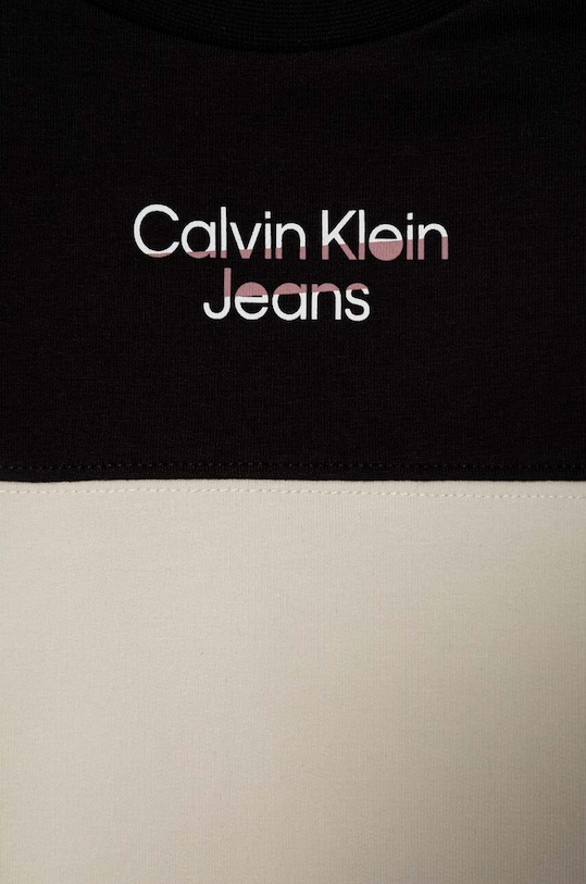 Chłopiec Calvin Klein Jeans dres dziecięcy IN0IN00088.9BYX czarny