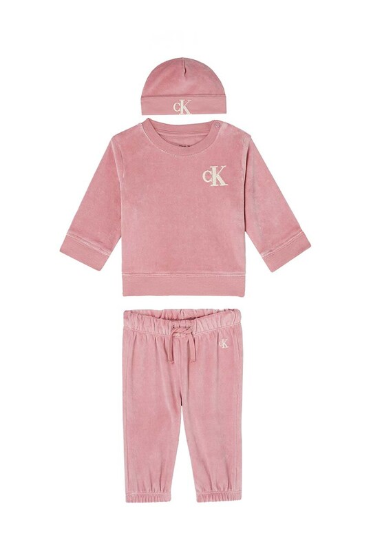 Спортивный костюм для младенцев Calvin Klein Jeans меланж розовый IN0IN00100.9BYX
