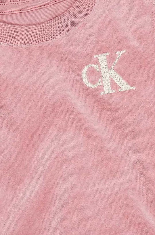 CHLAPEC Kojenecká tepláková souprava Calvin Klein Jeans IN0IN00100.9BYX růžová