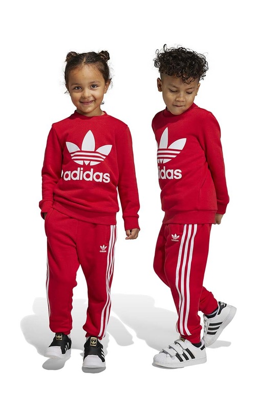 Detská tepláková súprava adidas Originals pletenina červená IC9155