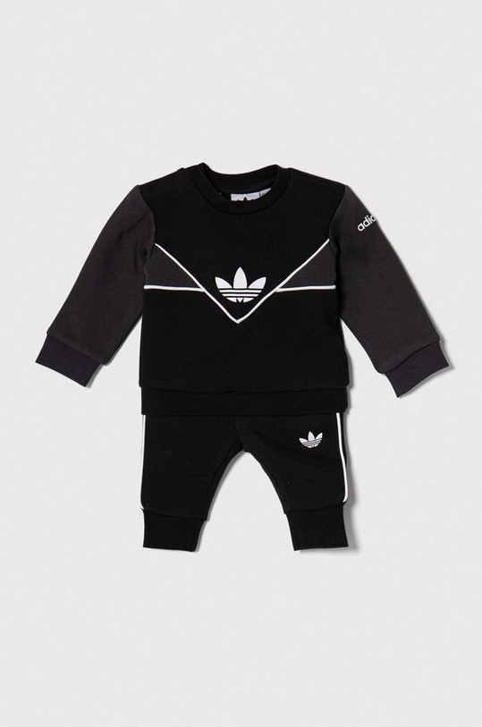 Tepláková súprava pre bábätká adidas Originals pletenina čierna IC9113