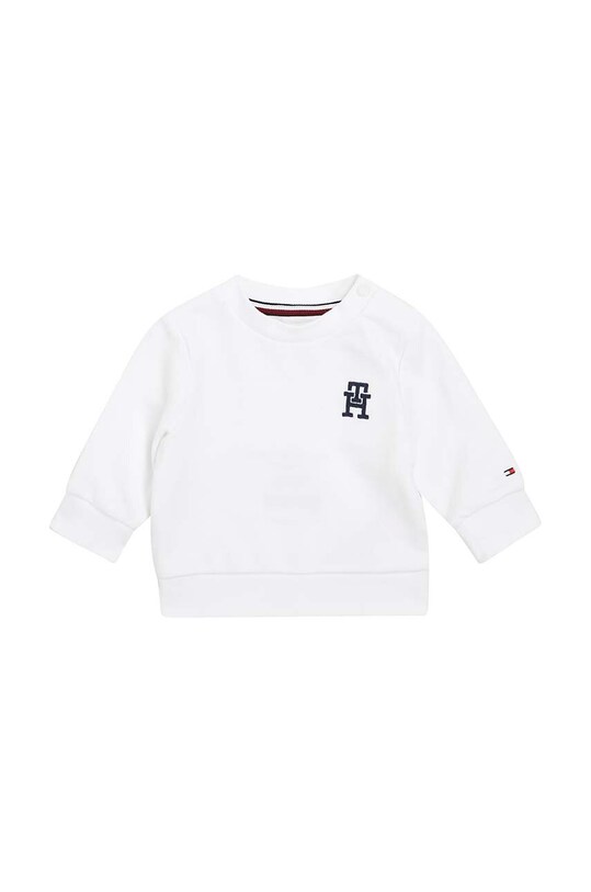 Trenirka za dojenčka Tommy Hilfiger Z elastanom bela KN0KN01688.9BYX