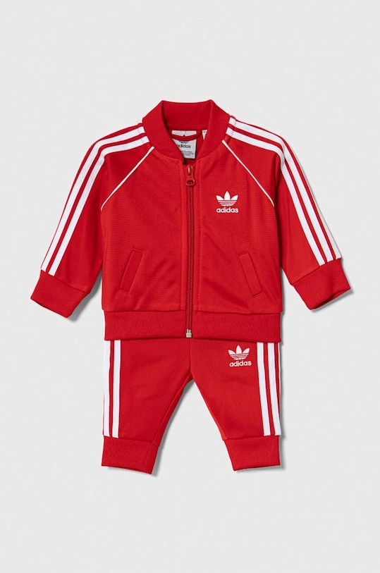 Trenirka za bebe adidas Originals pletivo crvena IB8633