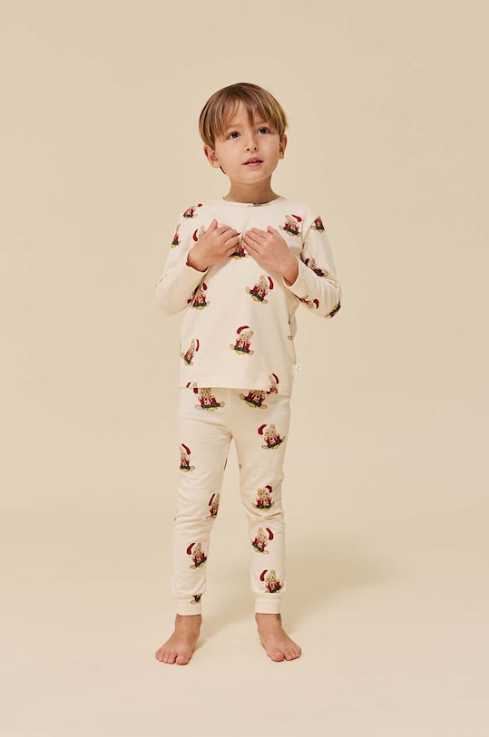 Konges Sløjd komplet bawełniany dziecięcy wzorzyste beżowy KS6334