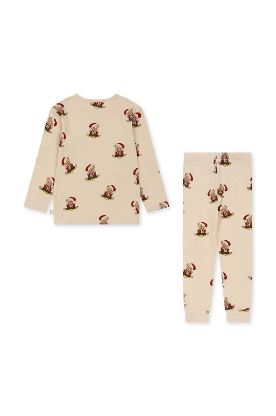 Chłopiec Konges Sløjd komplet bawełniany dziecięcy KS6334 beżowy